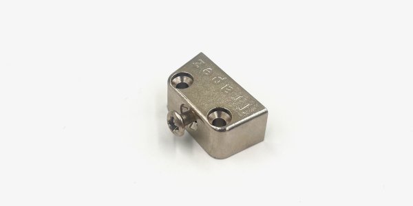 Schrankkorpusverbinder Oberteil, silber mit vormontierter Schraube