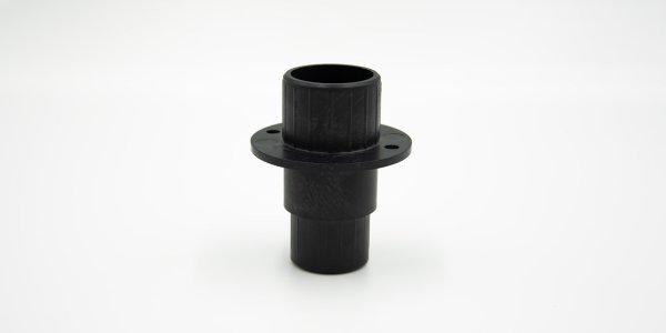 schwarzer Kunststoff Adapter Stützfuß zur Verlängerung für den Stützfuß 00 EBS 700