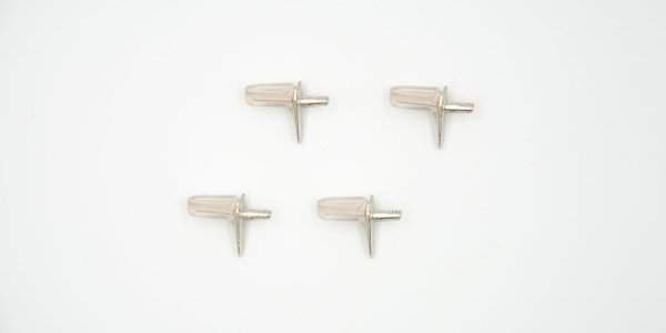 4-er Set Glasbodenträger für 3mm Rasterlochbohrung mit Gummiabdeckung für Programm WM 2380